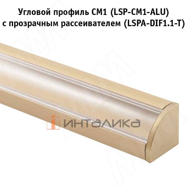 Заглушка торцевая для СМ1/CM2, золото матовое (LSPA-CAP-CM1/2-GL) – 5