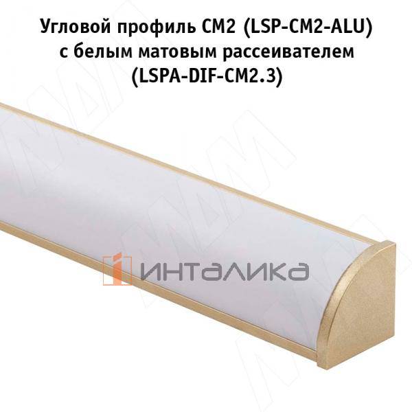 Заглушка торцевая для СМ1/CM2, золото матовое (LSPA-CAP-CM1/2-GL) – 3
