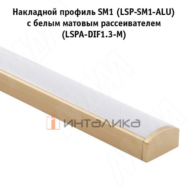 Заглушка торцевая для SM1, золото матовое (LSPA-CAP-SM1-GL) – 3