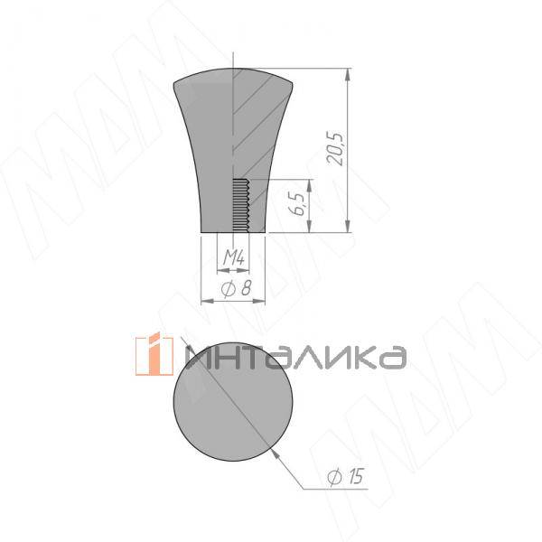 Ручка-кнопка золото матовое (KH.25.000.GA) – 2