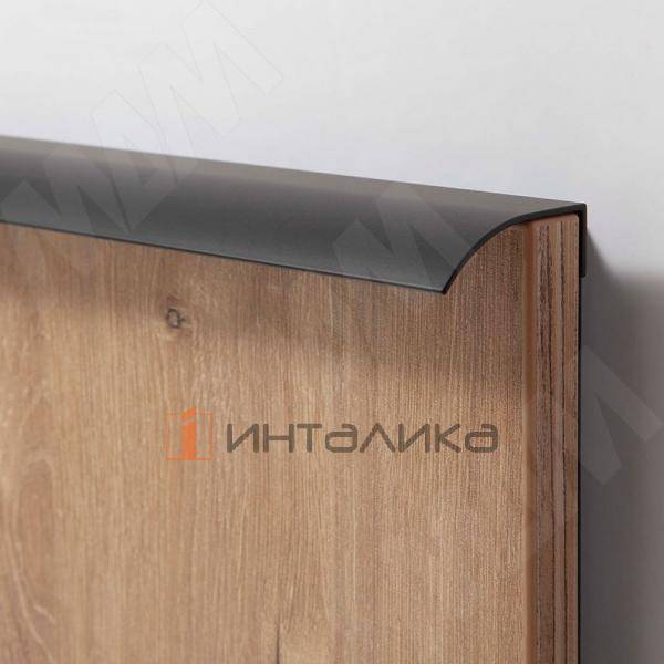 Профиль-ручка 396мм крепление саморезами черный матовый (PH.RU15.400.BL) – 2