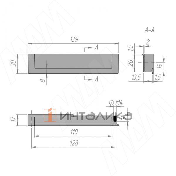 Ручка-раковина 128мм хром (SH.06.128.PC) – 2