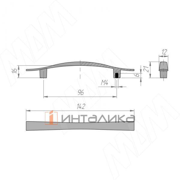 Ручка-скоба 96мм белый матовый (BH.39.096.WTM) – 2