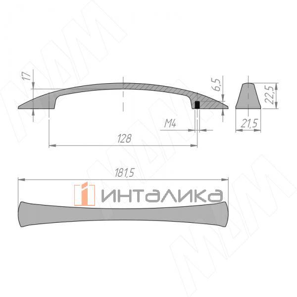 Ручка-скоба 128мм нерж.сталь (BH.31.128.BN) – 2