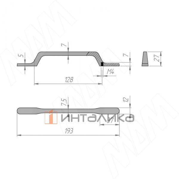Ручка-скоба 128мм хром (BH.17.128.PC) – 3