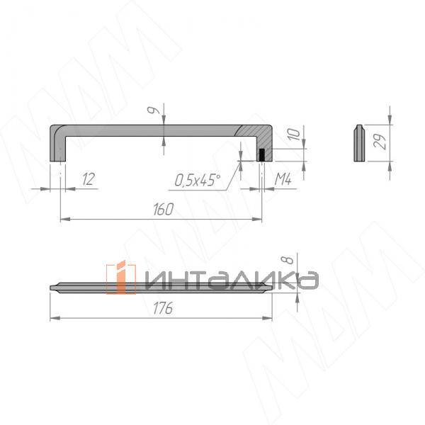 Ручка-скоба 160мм хром (BH.23.160.PC) – 3