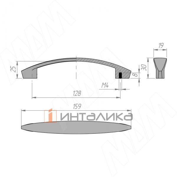 Ручка-скоба 128мм хром (BH.37.128.PC) – 3