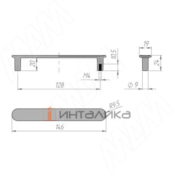 Ручка-скоба 128мм хром (BH.52.128.PC) – 2