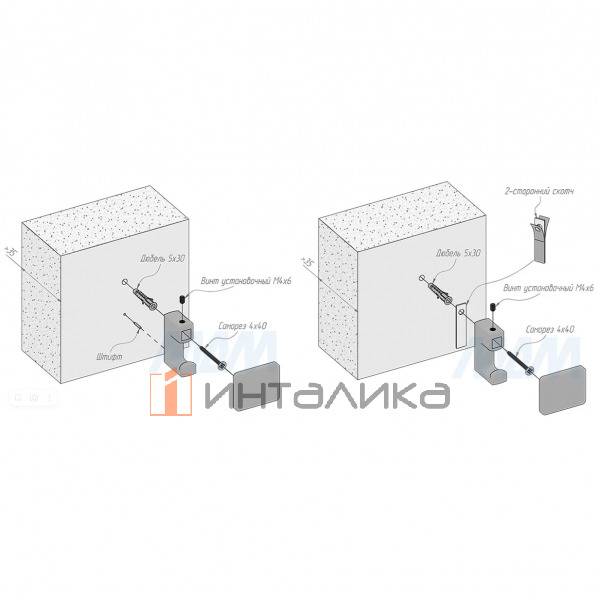 Крючок двухрожковый графит (HK.14.GF) – 5