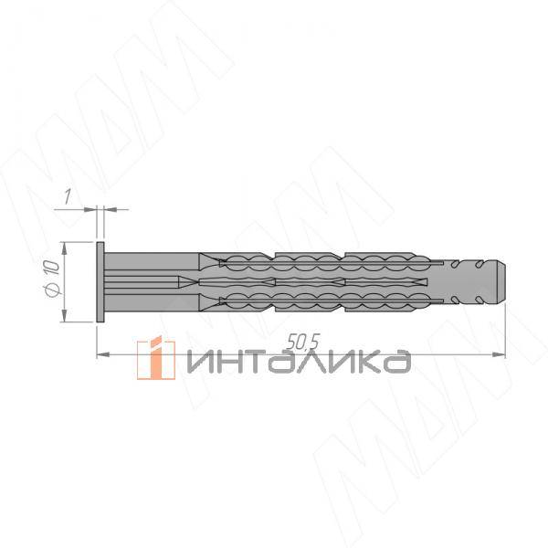 Дюбель с бортиком 6x50 (PD.6X50.T) – 2