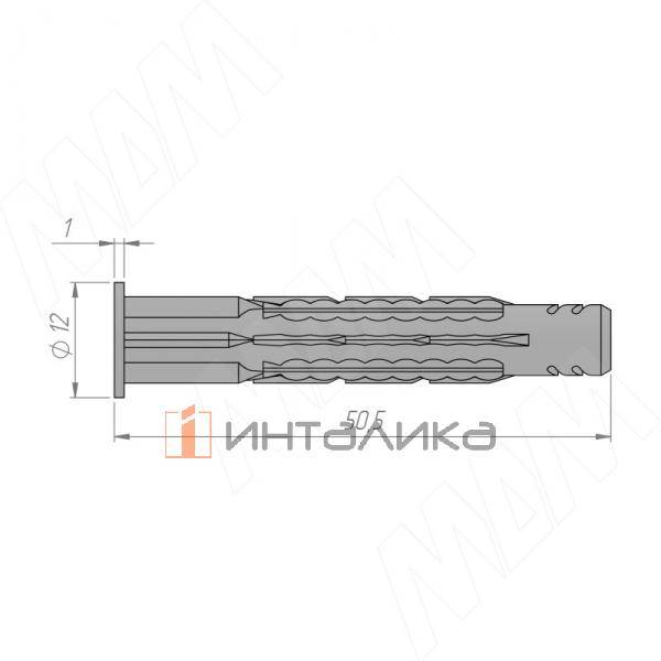 Дюбель с бортиком 8x50  (PD.8X50.T) – 2