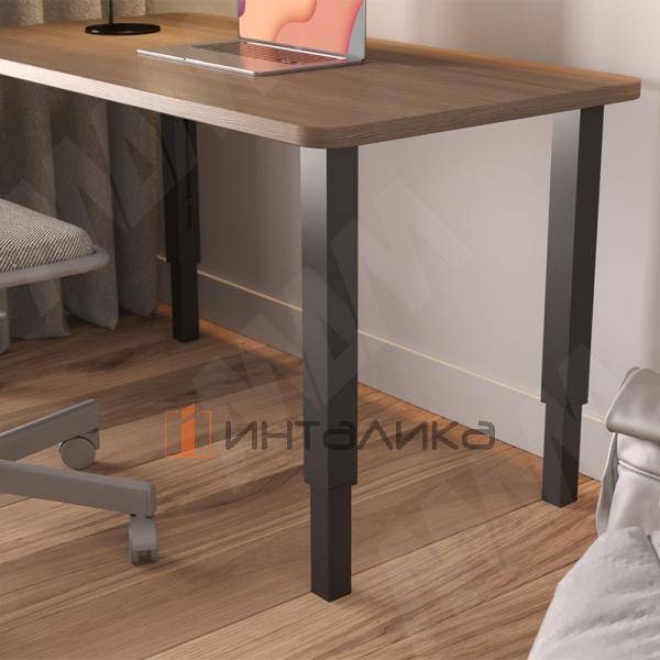 Ивиса опора для стола телескопическая 50х50, H460-620 мм, черный (IV50X50/460-620 BLC) – 3