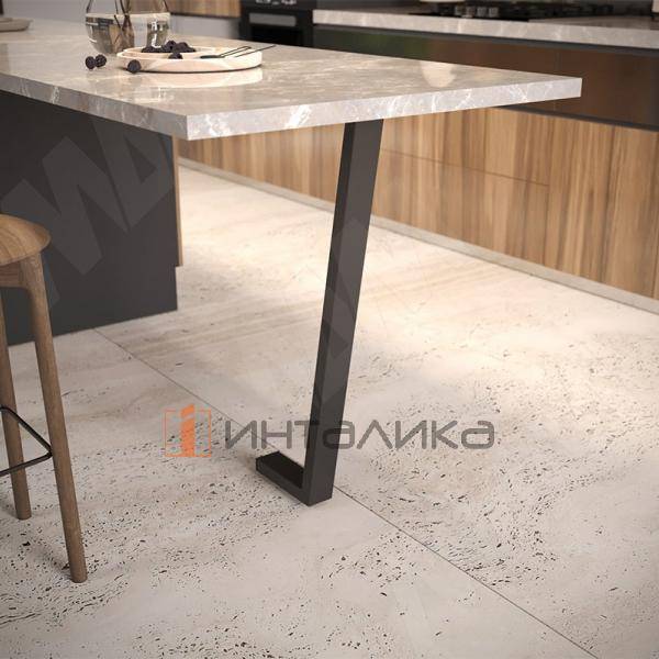 Валенсия опора для стола Г-образная, 60х30, H820+10 мм, черный (VL60X30/820 BLC) – 5