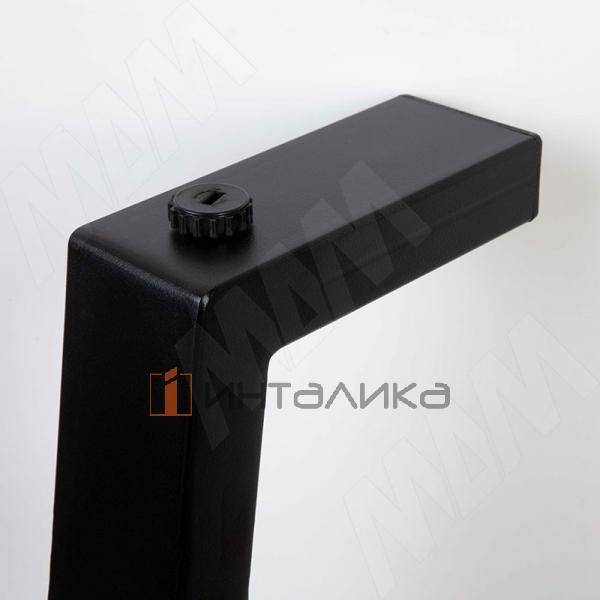 Валенсия опора для стола Г-образная, 60х30, H820+10 мм, черный (VL60X30/820 BLC) – 4