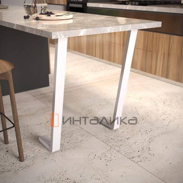 Валенсия опора для стола Г-образная, 60х30, H870+10 мм, белый (VL60X30/870 WT) – 7