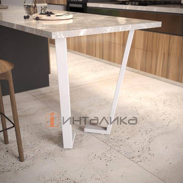 Валенсия опора для стола Г-образная, 60х30, H870+10 мм, белый (VL60X30/870 WT) – 8