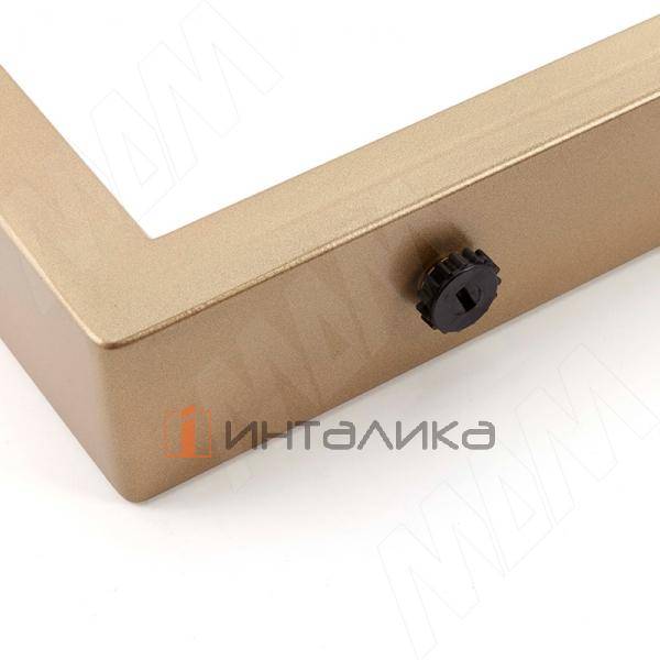 Опора для стола П-образная, 60х30, H715+10 мм, золото матовое (П60X30/715 GL) – 4