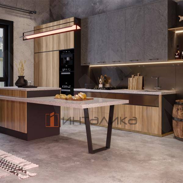 Опора для стола V-образная, 80х20, H715+10 мм, графит, 1шт. (V80X20/715 GR) – 2