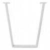 Превью Опора для стола V-образная, 80х20, H715+10 мм, белый, 1шт. (V80X20/715 WT) – 1