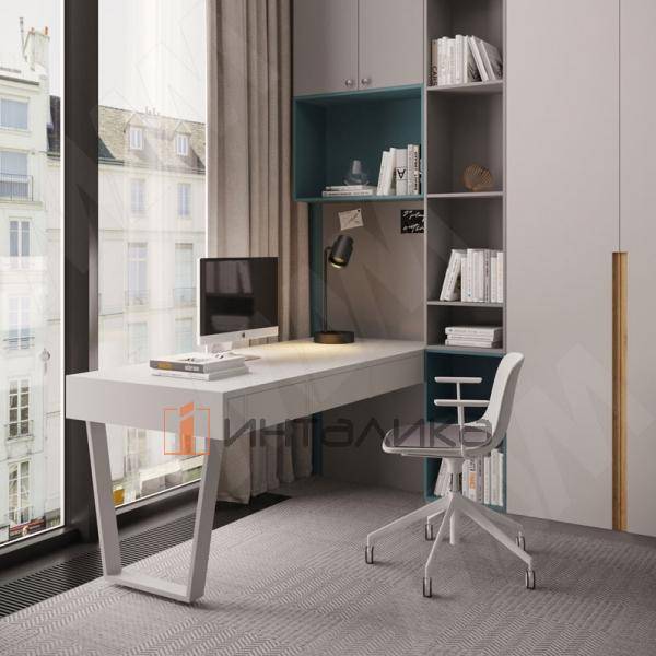 Опора для стола V-образная, 80х20, H715+10 мм, белый, 1шт. (V80X20/715 WT) – 2