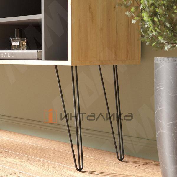 LOFT опора для стола V-образная, 111х430 мм, черный (LFT111x430 BLC) – 4