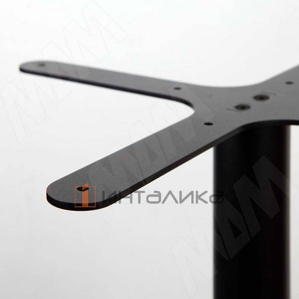 Порту подстолье 450х450, H730+4мм, черный (RAL 9005, муар) (PR730X450X450 BLC) – 2