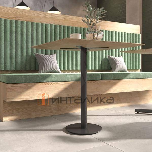 Порту подстолье 450х450, H730+4мм, черный (RAL 9005, муар) (PR730X450X450 BLC) – 3