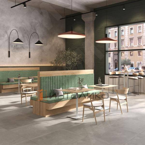 Лиссабон подстолье 400х400, H730+4мм, хром матовый (RAL 9006, муар) (LS730X400X400 CRM) – 5