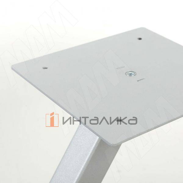 Лориш подстолье 700х400, H730+4мм, хром матовый (RAL 9006, муар) (LO730X700X400 CRM) – 3