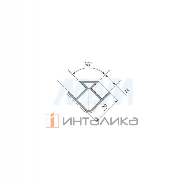 Уголок 90 градусов универсальный (высота 150), светло-серый (19.0496R.15) – 3