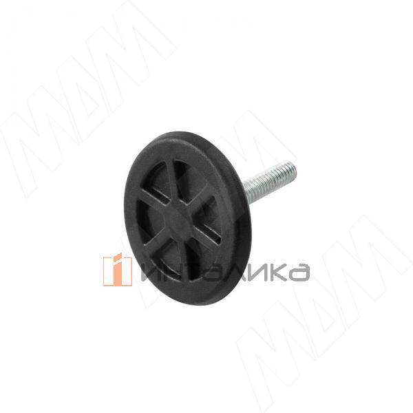 Ножка мебельная на подвижном шарнире черная, М6 х 20 (PI77.M6x20) – 2