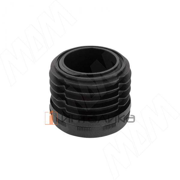 Подпятник регулируемый, для круглой трубы D60 мм, черный (HL.R.60.ADJ.BL) – 2