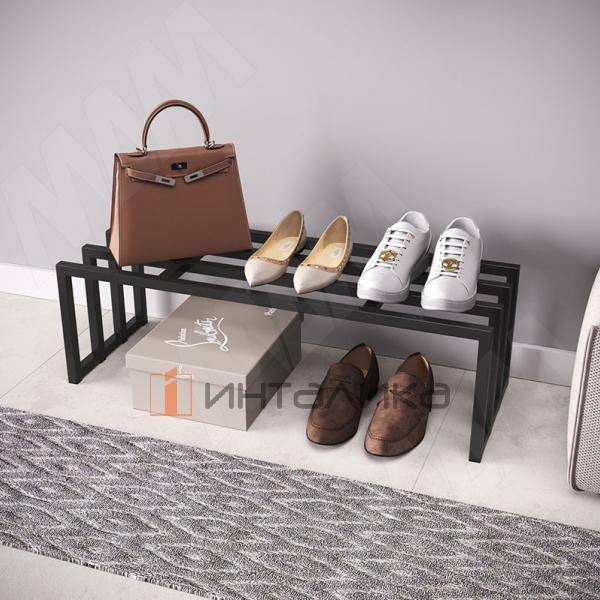 Металлокаркас-обувница 800x290x250мм черный (RAL 9005, муар) (MF.04.800x250.BLC) – 2