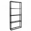 Превью Металлокаркас-стеллаж 570х1300х120мм на 5 полок, черный (RAL 9005, муар) (MF.11.570х1300х120.BLC) – 1