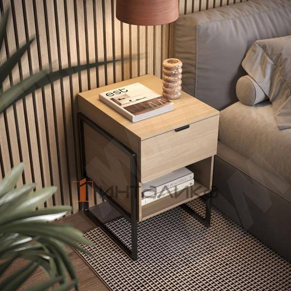 Металлокаркас-тумба напольная 550x450x440мм, черный (RAL 9005, муар) (MF.15.550x450x440.BLC) – 8