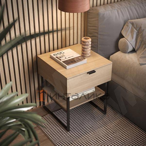 Металлокаркас-тумба напольная 550x450x440мм, черный (RAL 9005, муар) (MF.15.550x450x440.BLC) – 6