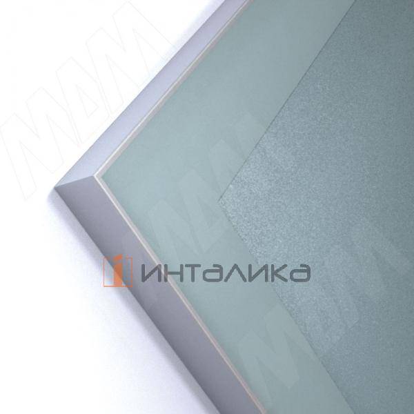 INTEGRO Профиль рамочный широкий, под наклейку, 45х19х1, серебро, L-3000 (IN01130A-S3) – 3