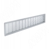 Превью Вентиляционная решетка универсальная, 350x68 мм, пластик, алюм.серый (VG-2030 SL) – 1