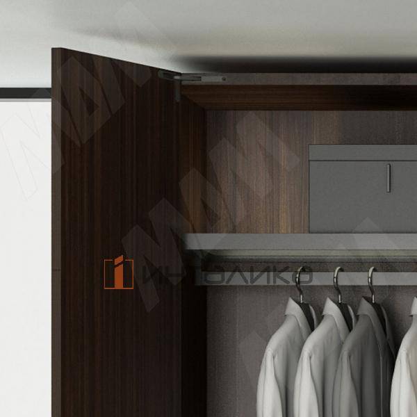 SECRET MAXI Комплект скрытых петель (90/105)  с плавным закрыванием  на один фасад, черный матовый (HH14800HBL) – 2