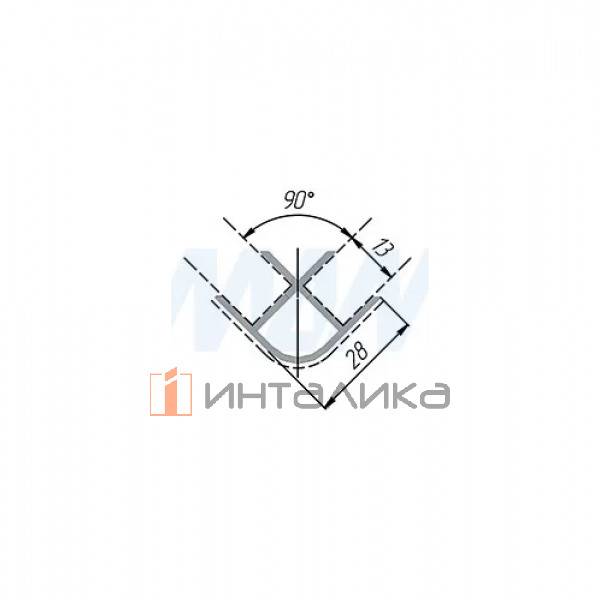 Уголок 90 градусов (высота 150), бетон шлифованый (19.0217.15) – 4