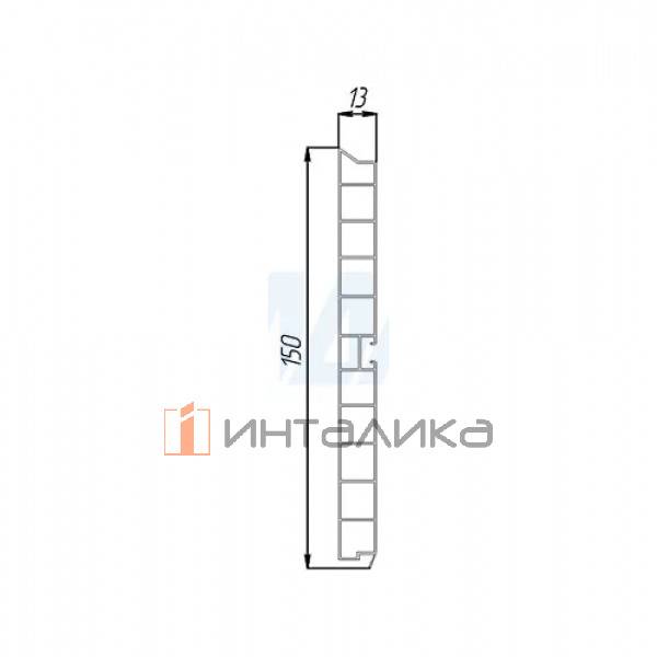 Цоколь пластиковый (высота 150, длина 4000 мм), каос (15.0390 4M) – 4