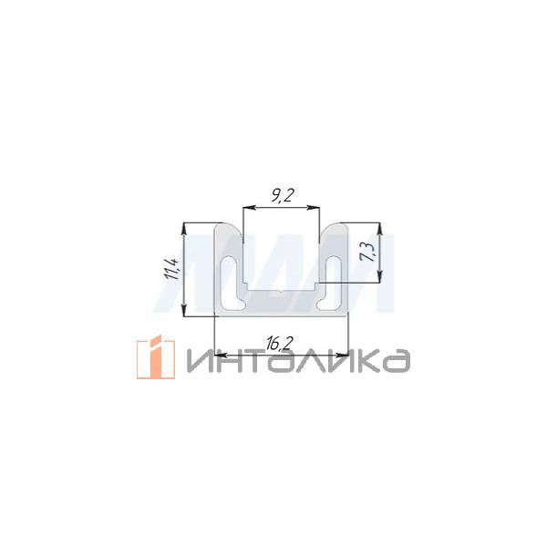 Направляющая накладная, белый, L-2600 (0684.19) – 2