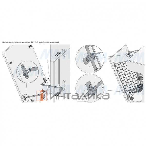 BASE Корзина для белья в базу 400 мм, высота 435 мм, белый (КБ40435) – 3
