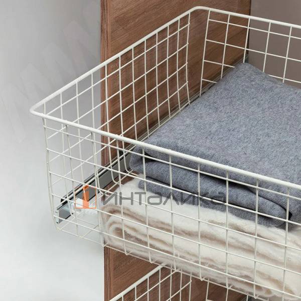 BASE Корзина сетчатая, 120x600x550 мм, белый – 4