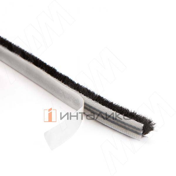 INTEGRO Щеточный уплотнитель, черный, 12 мм (BR3P12BL) – 2