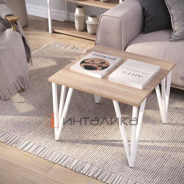 PIN опора для стола V-образная, 180х447+10 мм, белый (RAL 9003, муар) (PIN180x450 WT) – 4