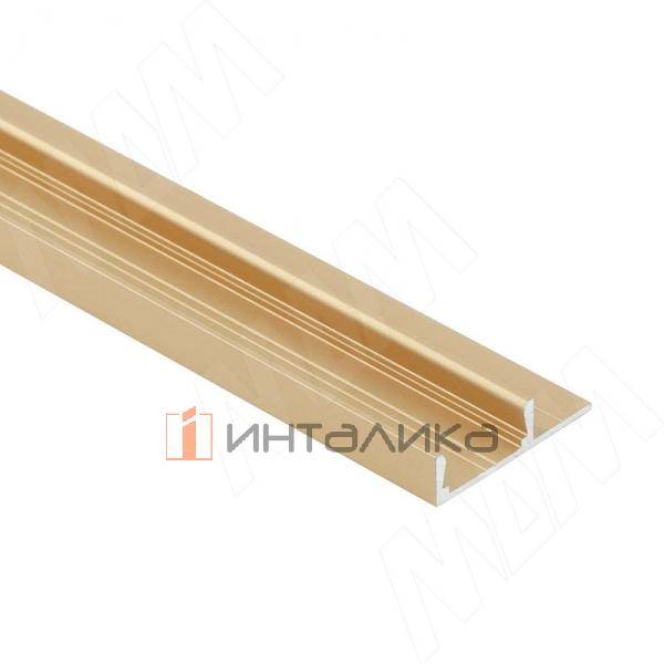 Профиль SM6, накладной, золото матовое, 24,5х6мм, L-3000 – 1