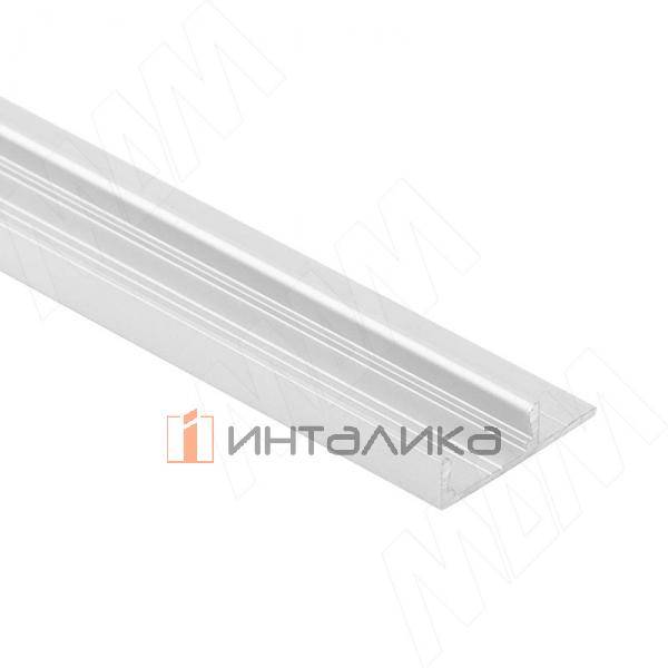 Профиль SM6, накладной, серебро, 24,5х6мм, L-2000 – 1