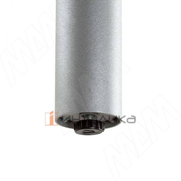 Левадия опора для стола круглая D51, H714+18 мм, хром матовый (RAL 9006, муар) (LDA50X50/710 CRM) – 2