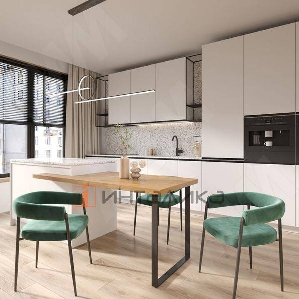 Дижон опора для стола П-образная, 50х10, 595х715 (+10 мм), черный (RAL 9005, муар) – 7